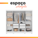 Ver imagem 6 de Guarda Roupas Casal 8 Portas 4 Gavetas Diplomata Moval Branco