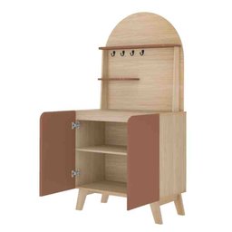Buffet Cantinho do Café 2 Portas Viena Naturale e Terracota 80cm - 3