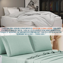 Ver imagem 4 de Conjunto de Lencol Casal Queen Size Marilyn 300 Fios Luxo e Conforto:verde