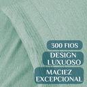 Ver imagem 3 de Conjunto de Lencol Casal Queen Size Marilyn 300 Fios Luxo e Conforto:verde