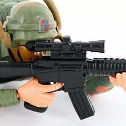 Boneco Força de Elite Pronto para Missão Supersniper a Pilha com Movimentos Luz e Som Etitoys - 3