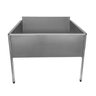 Tanque Aço Inox Com Espelho E Uma Cuba 142x71x45cm - 150x75x90cm - Brascool - 1