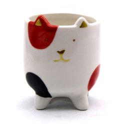 Caneca de Gatinho Ornamento de Porcelana Enfeite 9cm - 1