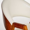 Ver imagem 4 de Cadeira Luiza Sala de Jantar com Braço Madeira Maciça Movellu Home