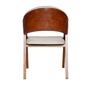 Cadeira Luiza Sala de Jantar com Braço Madeira Maciça Movellu Home