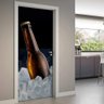 Adesivo Para Porta Cozinha Garrafa De Cerveja- 73X210Cm - 1