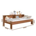 Ver imagem 4 de Cama Solteiro com Prateleiras Nogal San Diego Art In Móveis