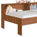 Ver imagem 3 de Cama Solteiro com Prateleiras Nogal San Diego Art In Móveis
