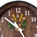 Ver imagem 4 de Relógio Barril decorativo de parede - Anti-horário