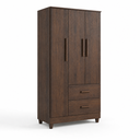 Ver imagem 1 de Guarda Roupa Slim 3 Portas 2 Gavetas Café Formimóveis