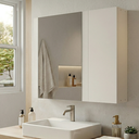 Ver imagem 6 de Espelheira para Banheiro com 2 Portas Branco com Design Moderno
