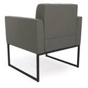 Ver imagem 4 de Poltrona Elisa Suede Base Metálica Industrial Preto - D'Rossi