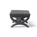 Ver imagem 2 de Puff Estofado com Tachas Channel Cinza Escuro - Straub Web