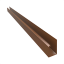 Ver imagem 2 de Kit 8 Barra Perfil de Acabamento Pvc para Painel Ripado 2m