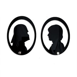 Porta Chaves Silhueta Your Father - Star Wars - 1