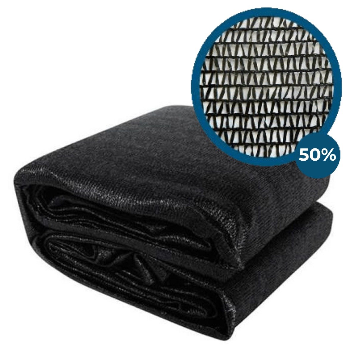 Tela de Sombreamento Preta 50% - 4,00 Largura X 45,00 Metros - 2