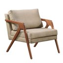 Ver imagem 2 de Conjunto 2 Poltrona Mona Luxo Madeira Maciça Veludo:veludo Bege