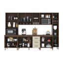 Ver imagem 2 de Cozinha Modulada Completa Fidelitá Lisboa 6 Peças 295cm 15 Portas 3 Gavetas com Tampo