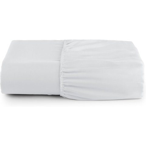 Lençol Viúva 188x108x25 Micro Percal 400 Fios Branco