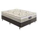 Ver imagem 1 de Cama Box Conjugado Queen com Colchão 158x62x198 Los Angeles Gazin Cr35327 Areia Marrom