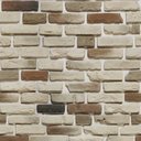 Ver imagem 1 de Papel de Parede Tijolinho Claro e Diversos Tons - 2,50x0,50m