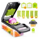 Ver imagem 1 de Cortador de Legumes Multifuncional 16 em 1 com Recipiente Fatiador Ralador Picador Cozinha Utimix
