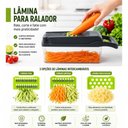 Ver imagem 4 de Cortador de Legumes Multifuncional 16 em 1 com Recipiente Fatiador Ralador Picador Cozinha Utimix