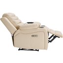 Ver imagem 6 de Poltrona Reclinável Elétrica com Massagem Porta Copos e USB Donatti L07 Couríssimo Bege - Lyam
