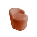 Ver imagem 2 de Poltrona Decorativa Yara Orgânica Veludo Terracota