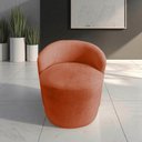 Ver imagem 1 de Poltrona Decorativa Yara Orgânica Veludo Terracota