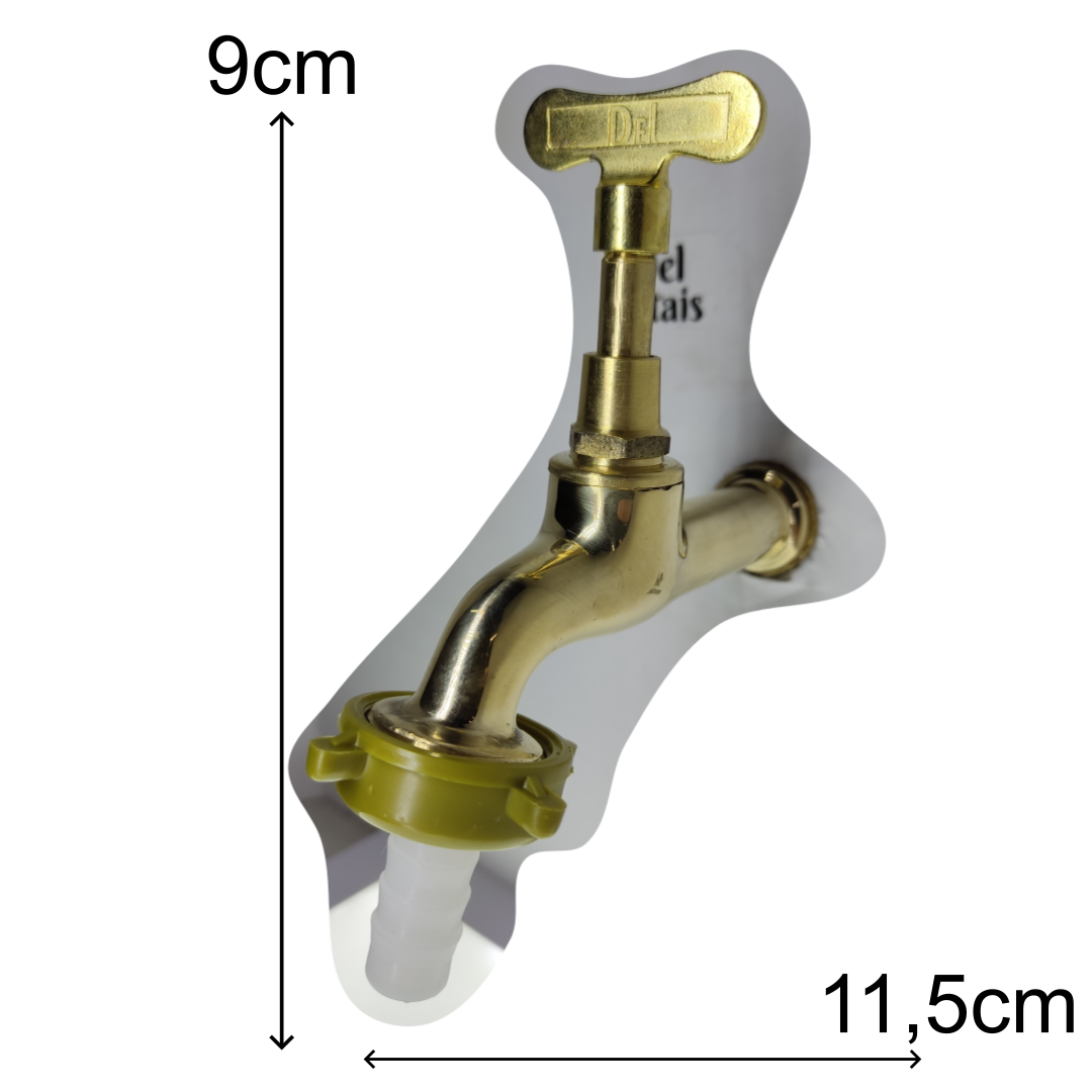 Torneira Amarela de Jardim 1/2 X 3/4 Casagrande Mundial - 2