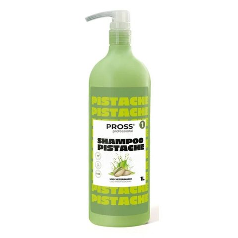 Shampoo Profissional de Pistache Pross para Cães e Gatos 1 Litro Diluição 1:10
