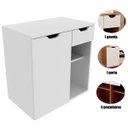 Ver imagem 2 de Gabinete de Banheiro 60 Cm 1 Porta 1 Gaveta Romana Branco