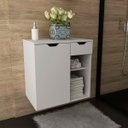 Ver imagem 7 de Gabinete de Banheiro 60 Cm 1 Porta 1 Gaveta Romana Branco