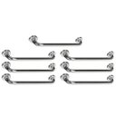 Ver imagem 1 de Barra Alça Apoio 50cm Aço Inox Kit 7 Uni Idoso Gestante Criança Pcd Acessibilidade Segurança Banheir