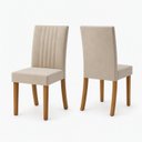 Ver imagem 2 de Kit 2 Cadeiras Estofadas para Mesa de Jantar Lily