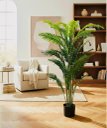 Ver imagem 1 de Planta Artificial Palmeira Real Toque para Decoração Com1.20m, Planta Decorativa para Casa e Eventos