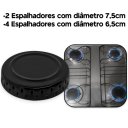 Ver imagem 4 de 6 Tampas Espalhador Boca de Fogão Atlas Mônaco 4p 2g / Tampinha, Espalhador, Preto Chama, Peça Fogão