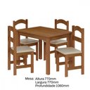 Ver imagem 4 de Mesa com 4 Cadeiras Pés Madeira Praiana Arauna