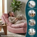 Ver imagem 5 de Poltrona Balance Exclusiva Bouclé Premium de Luxo com Leve Balanço para Sala Quarto e Área de Leitur