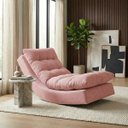 Ver imagem 1 de Poltrona Balance Exclusiva Bouclé Premium de Luxo com Leve Balanço para Sala Quarto e Área de Leitur