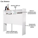 Ver imagem 4 de Cabeceira Solteiro 2 Nichos Mdf 95 Cm Melissa Branco Decmade