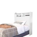 Ver imagem 5 de Cabeceira Solteiro 2 Nichos Mdf 95 Cm Melissa Branco Decmade