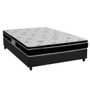 Ver imagem 1 de Cama Box Viúva: Colchão Molas Bonnel Ortobom Nanolastic Physical Spring + Base Crc Suede Gray(
