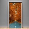 Adesivos De Porta Estrada Outono 215X80Cm - 1