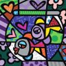 Poster Original Romero Britto At Home - Medidas 34 X 34 cm, sem - 1