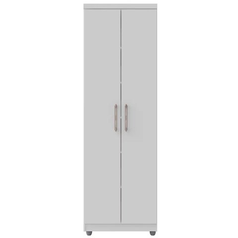 Multiuso Organizador Armário Bruna 2 Portas 5 Prateleiras Branco - Bela Móveis