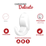5 Unidades Cabideiro para Banheiro Linha Delicato Cor Branco Durín - 2