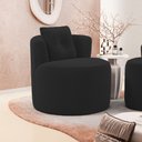 Ver imagem 7 de Poltrona Orgânica Living Bob com 01 Almofada Bouclê Preto - Desk Design