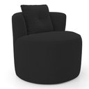 Ver imagem 1 de Poltrona Orgânica Living Bob com 01 Almofada Bouclê Preto - Desk Design
